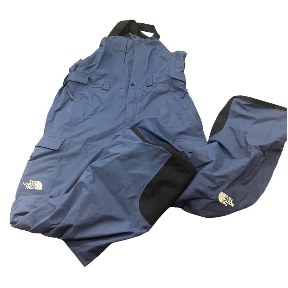 The North Face Freedom Bib Pants Mens L Blue DryVent Waterproof Snow Ski